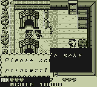 Side-By-Side Darstellung der Dialoge von Kaeru no Tame ni Kane wa Naru und The Legend of Zelda: Link's Awakening